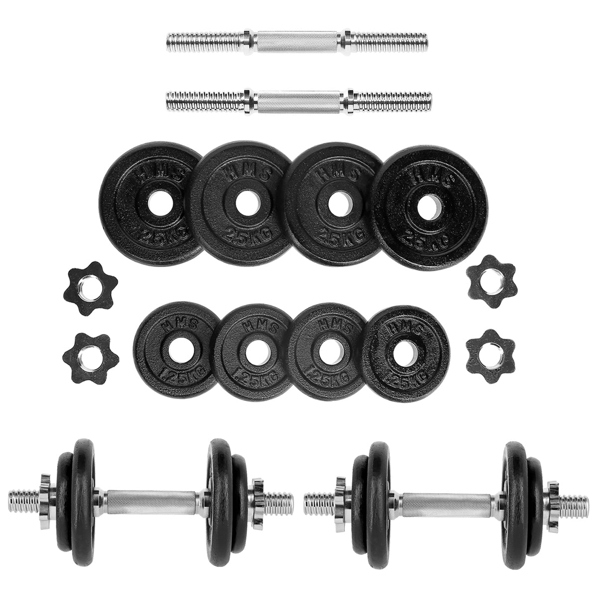 SET GANTERE CU PLACI NEGRE IN VALIZA 20KG HMS ST20