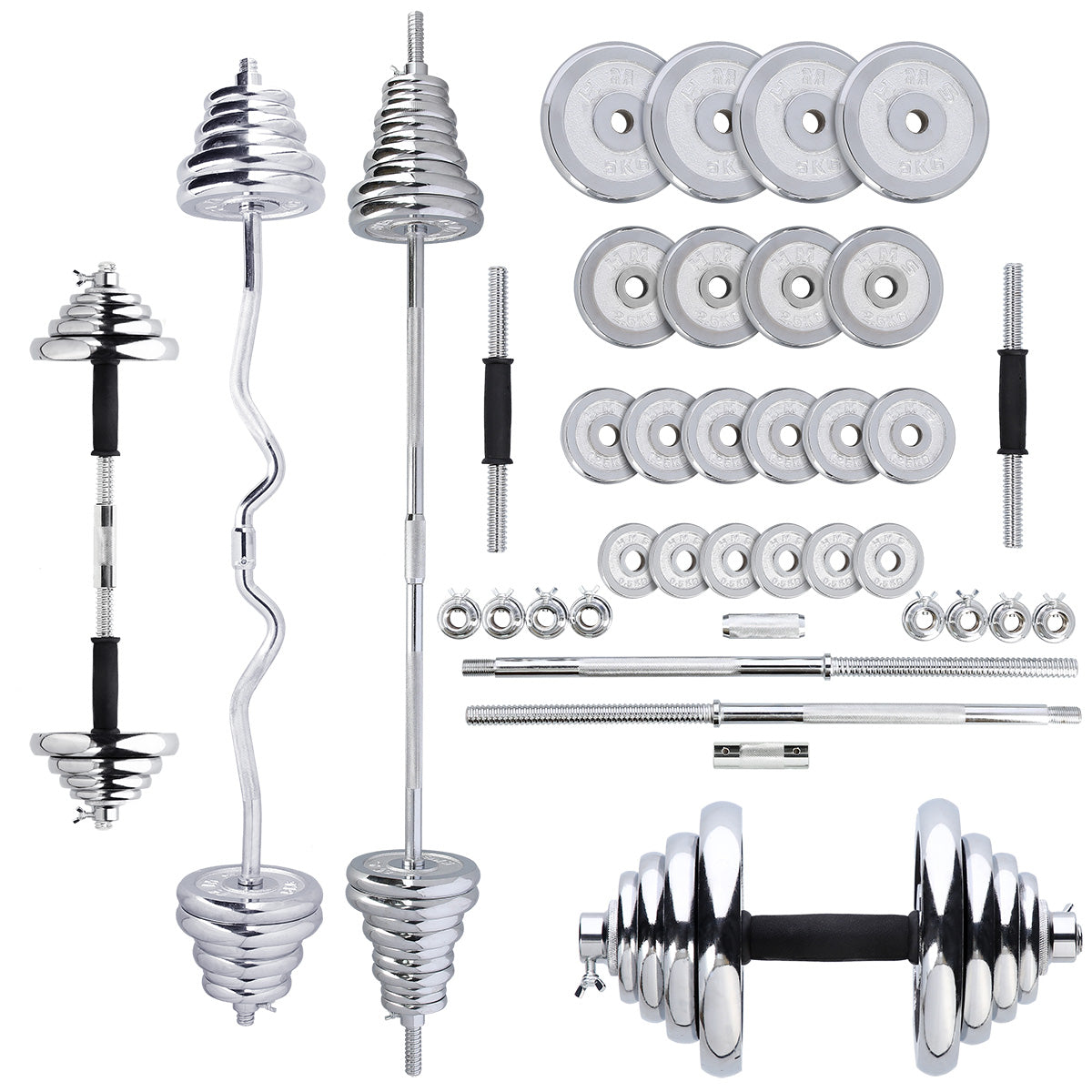 GANTERE REGLABILE CROMATE IN GEANTA 55KG HMS STC55