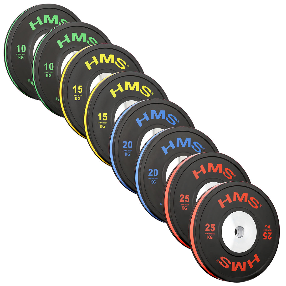 DISCURI OLIMPICE BTBR - SET BUMPER (10 kg, 15 kg, 20 kg, 25 kg)