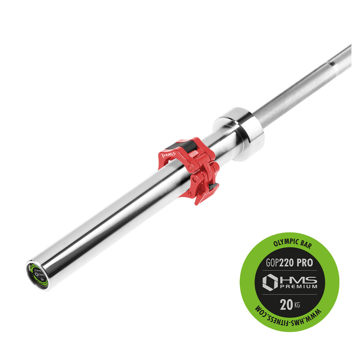 BARĂ OLIMPICĂ 2200 MM HMS + BLOCATOARE ZG1000B GOP220