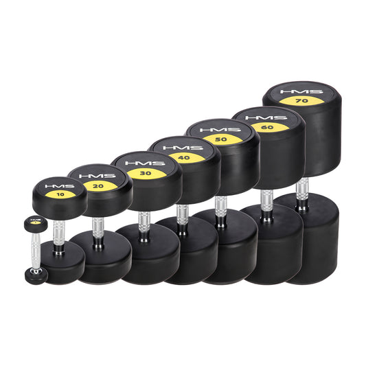 HG PRO 60 KG RUBBER DUMBBELL HMS