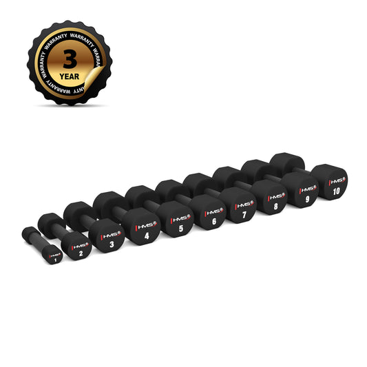 HPT08 2 x 8 KG POLYURETHANE DUMBBELLS TPU HMS