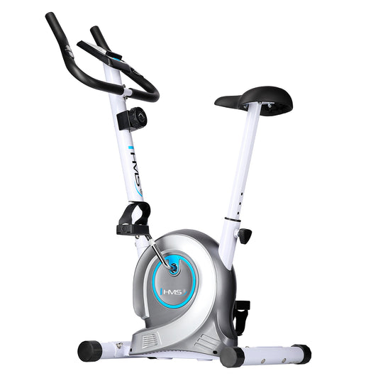 M8750 WHITE MAGNETIC STATIONARY BIKE HMS