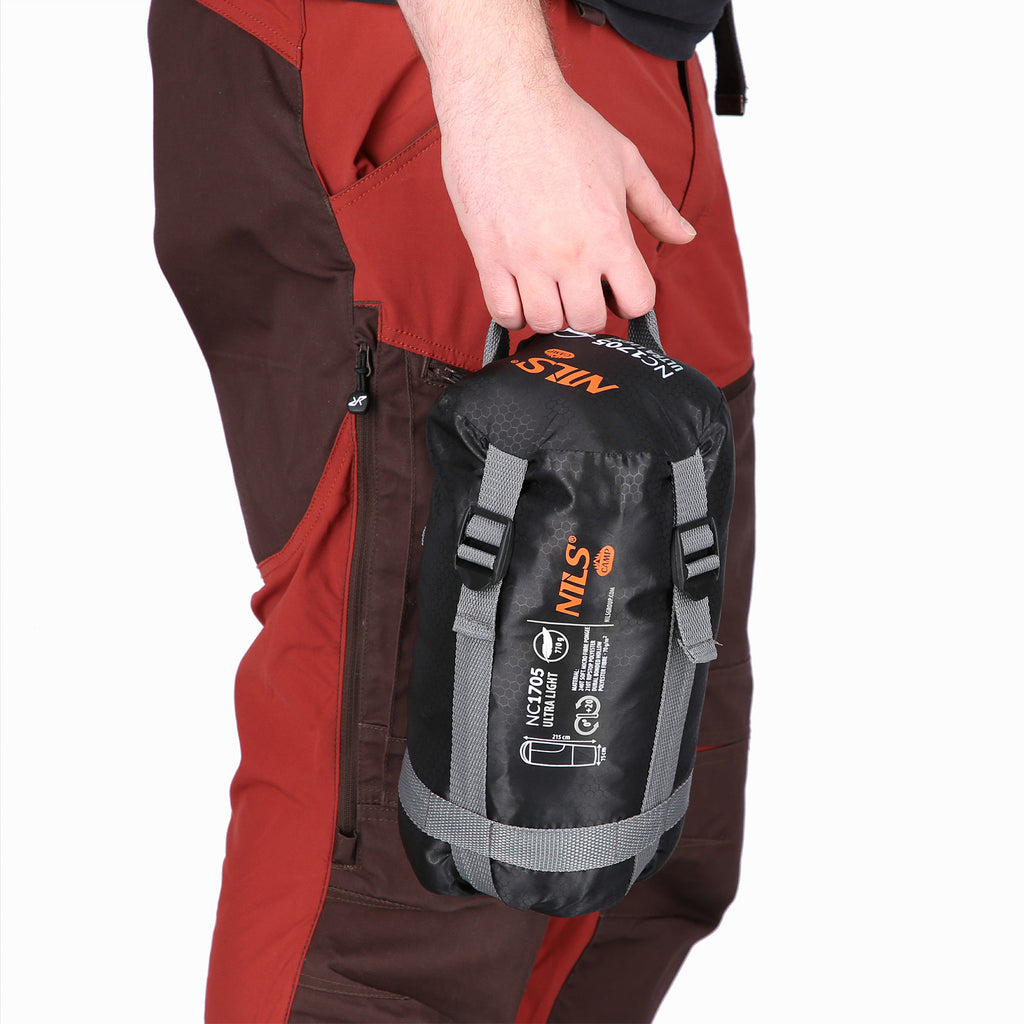 NC1705 SLEEPING BAG ULTRA LIGHT GRAY 710G NILS CAMP