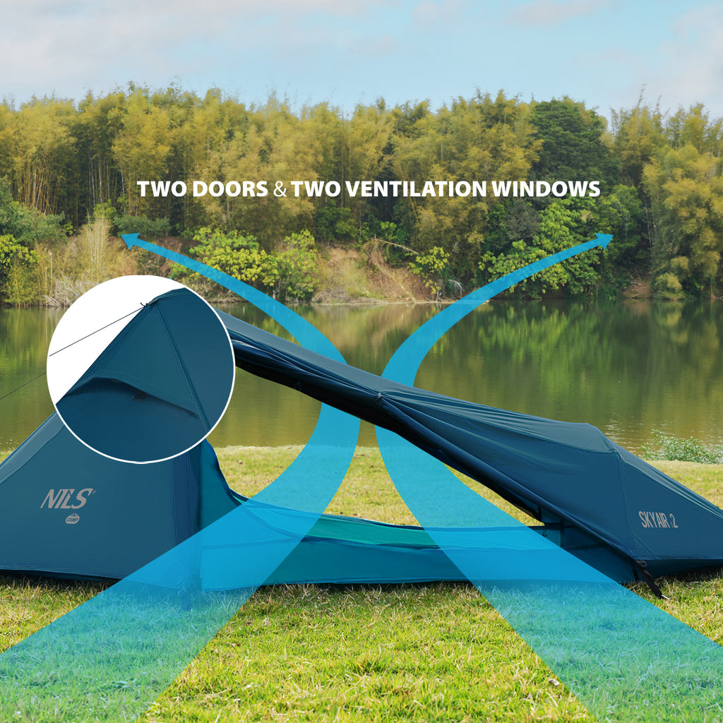 NC2502 TENT ULTRA LIGHT SKYAIR 2 BLUE NILS CAMP