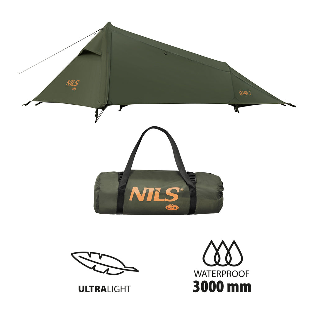 NC2502 TENT ULTRA LIGHT SKYAIR 2 GREEN NILS CAMP