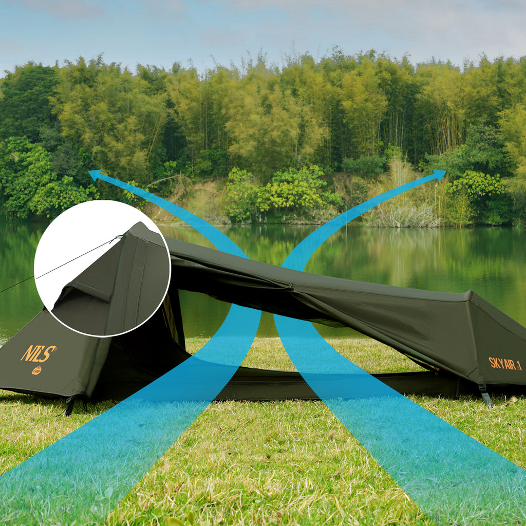NC2502 TENT ULTRA LIGHT SKYAIR 2 GREEN NILS CAMP