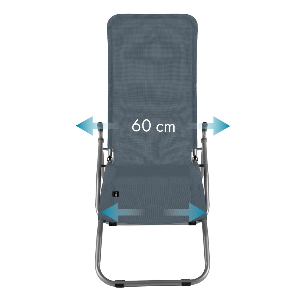 NC3017 TOURIST/BEACH CHAISE LONGUE, GREY  NILS