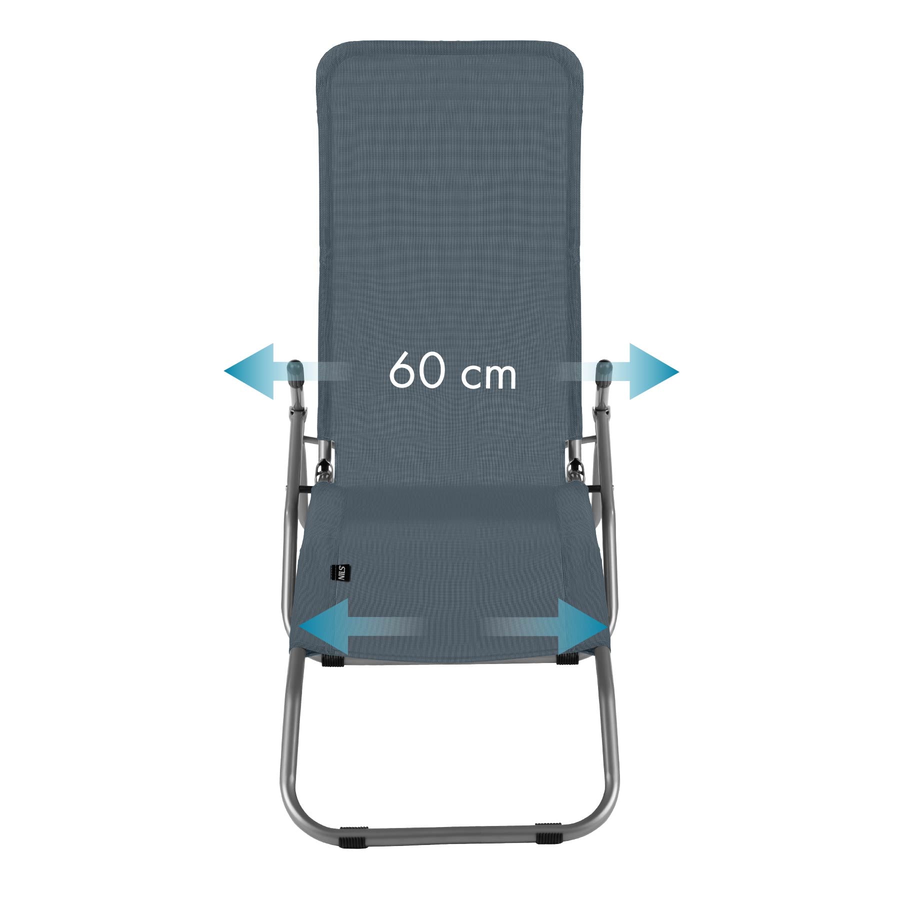 NC3017 TOURIST/BEACH CHAISE LONGUE, GREY  NILS