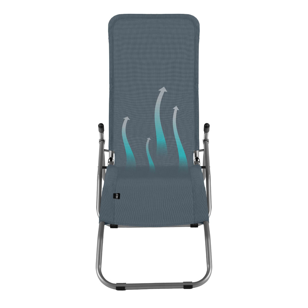 NC3017 TOURIST/BEACH CHAISE LONGUE, GREY  NILS