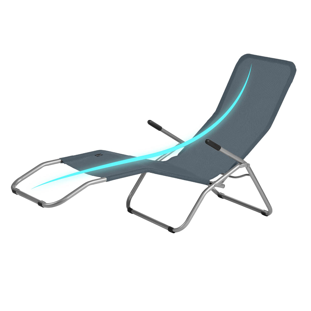 NC3017 TOURIST/BEACH CHAISE LONGUE, GREY  NILS
