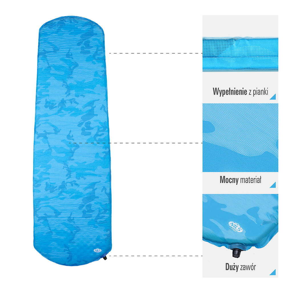 NC4062 BLUE SELF-INFLATING MAT NILS CAMP