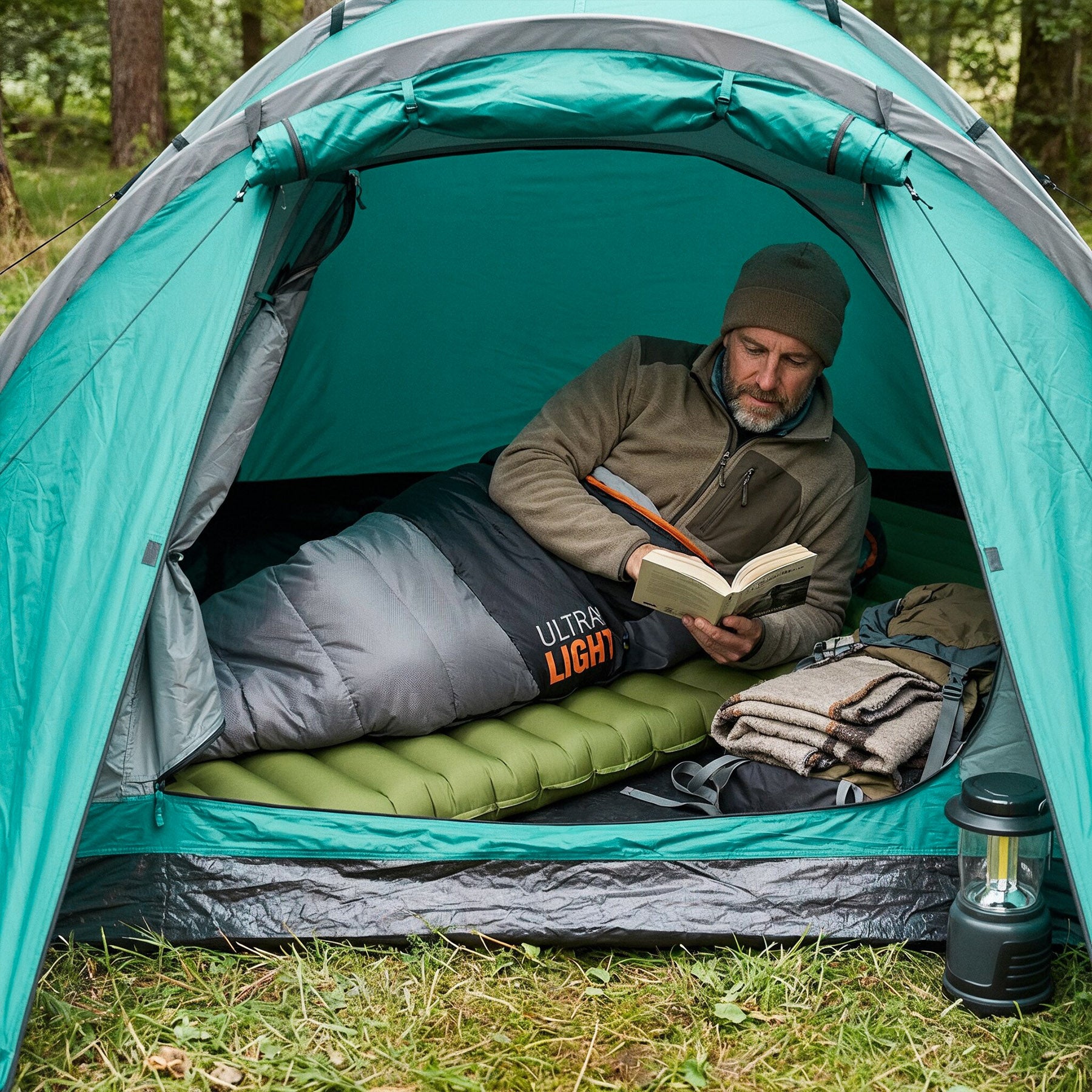NC4402 GREEN MAT WITH BUILT-IN PUMP – NILS CAMP