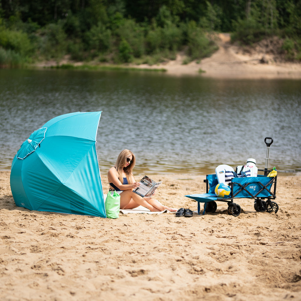 NC7822 TURQUOISE BEACH UMBRELLA XL 220 CM NILS