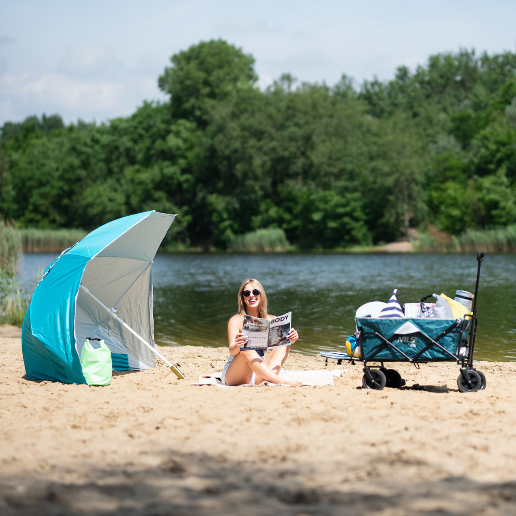 NC7822 TURQUOISE BEACH UMBRELLA XL 220 CM NILS