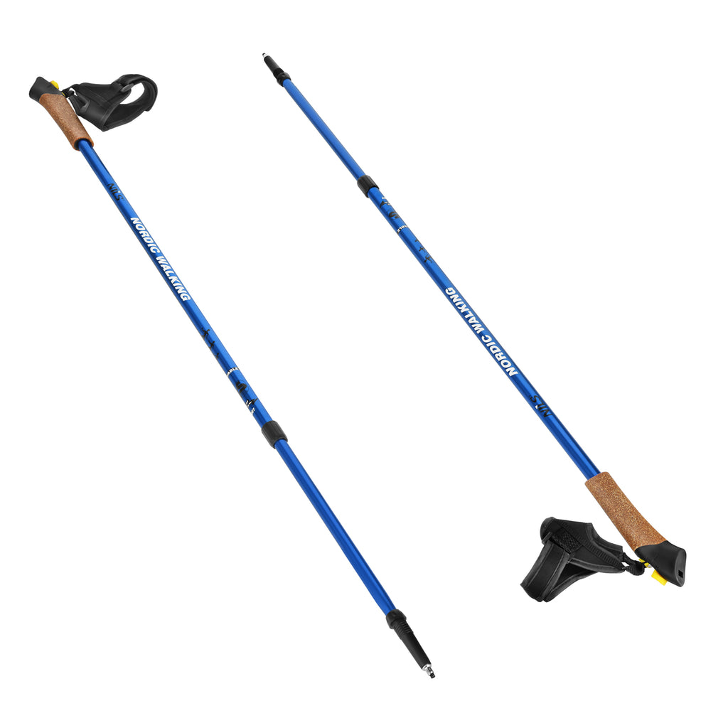 NW607 BLUE NORDIC WALKING POLES NILS