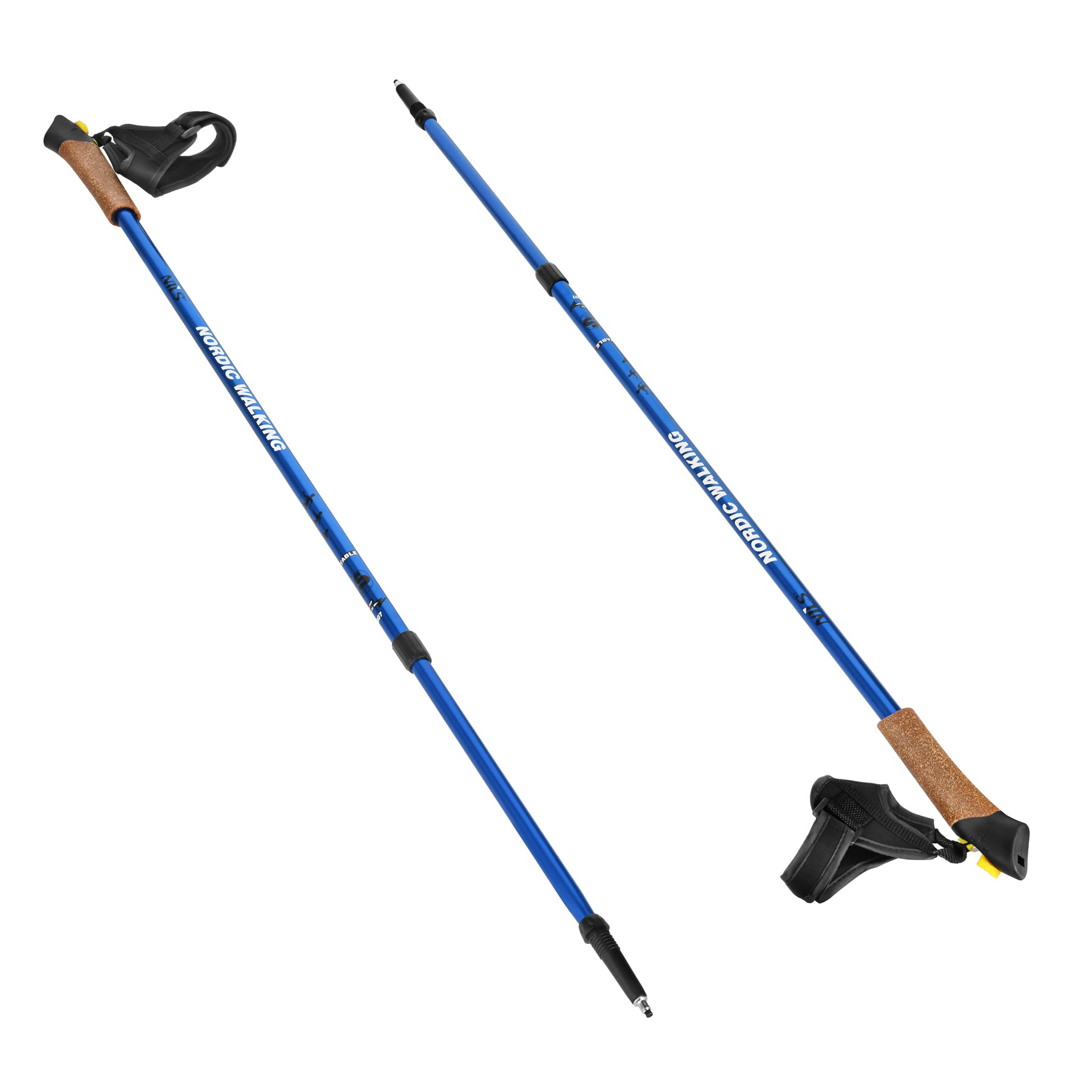 NW607 BLUE NORDIC WALKING POLES NILS