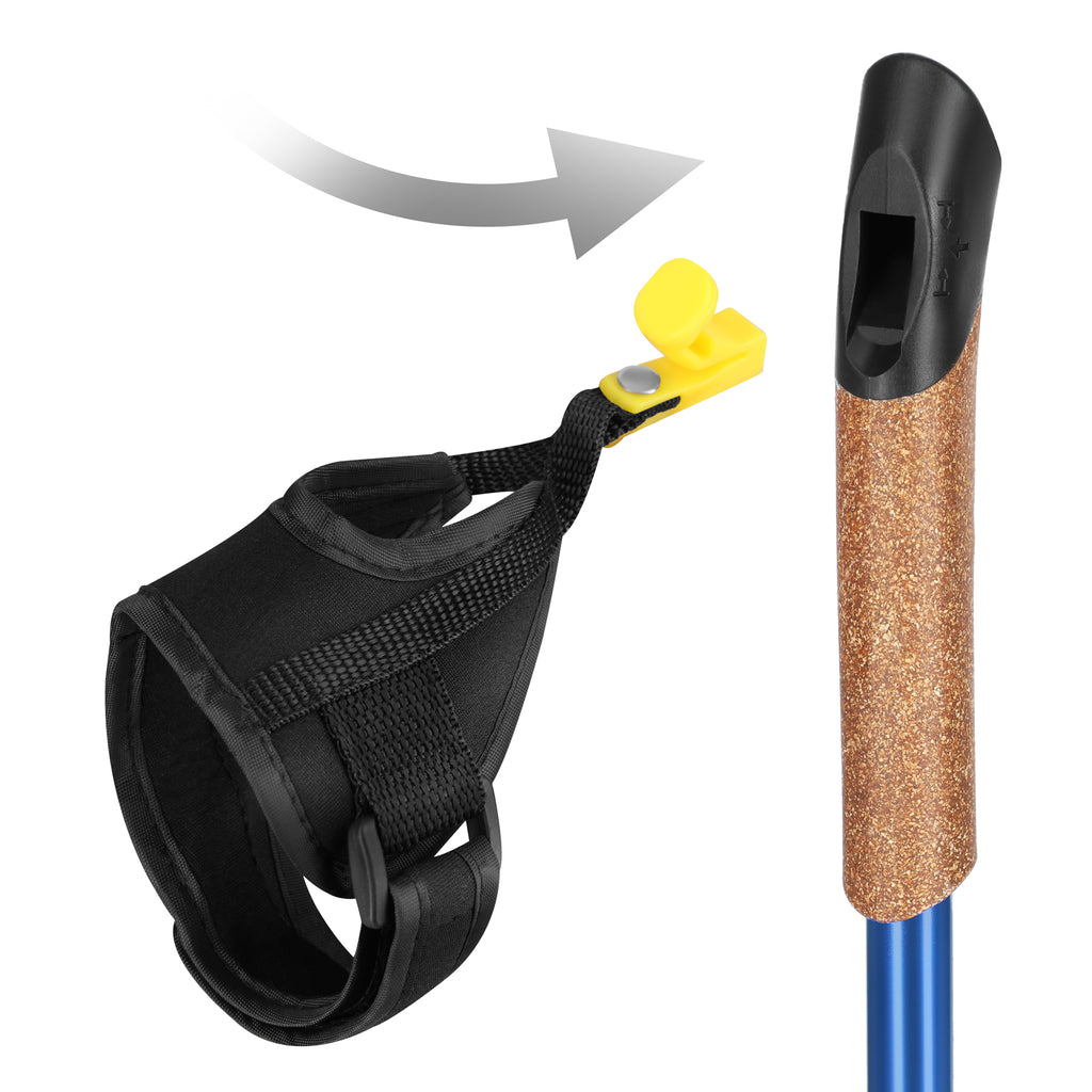 NW607 BLUE NORDIC WALKING POLES NILS