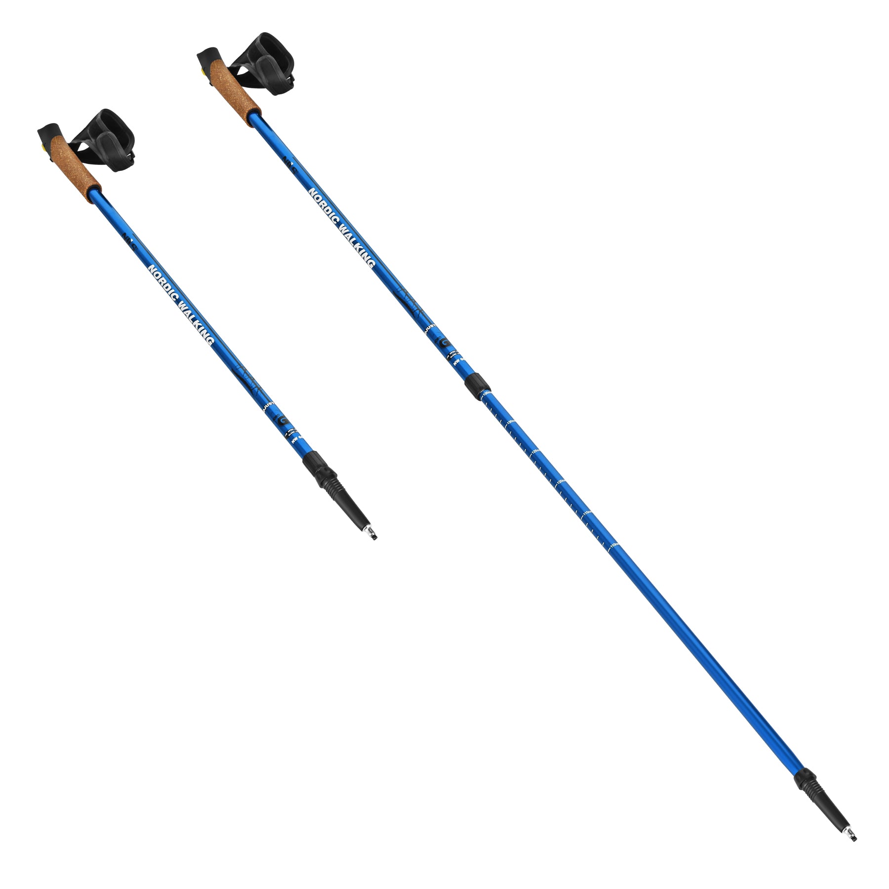 NW607 BLUE NORDIC WALKING POLES NILS