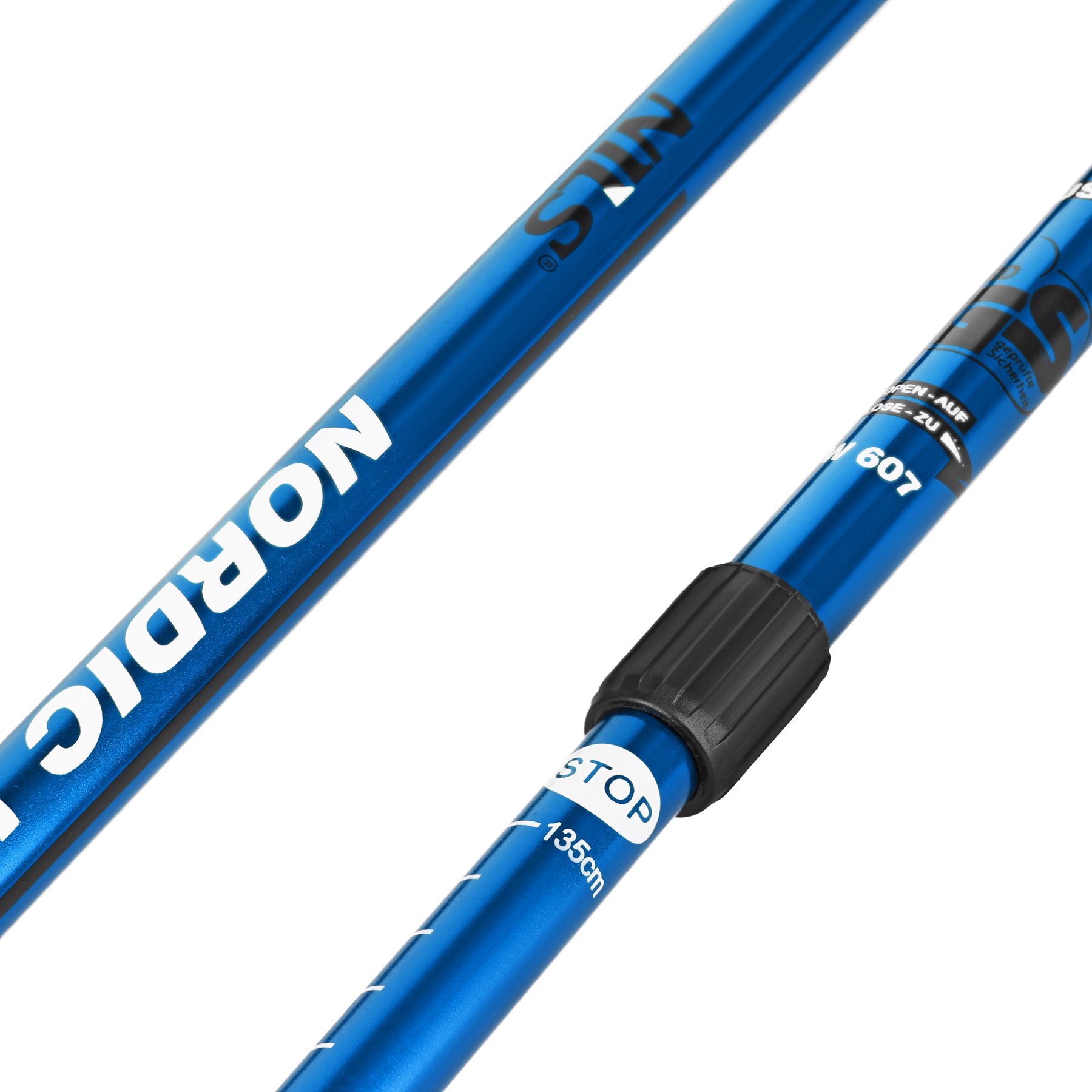 NW607 BLUE NORDIC WALKING POLES NILS