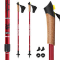NW607 RED NORDIC WALKING POLES NILS