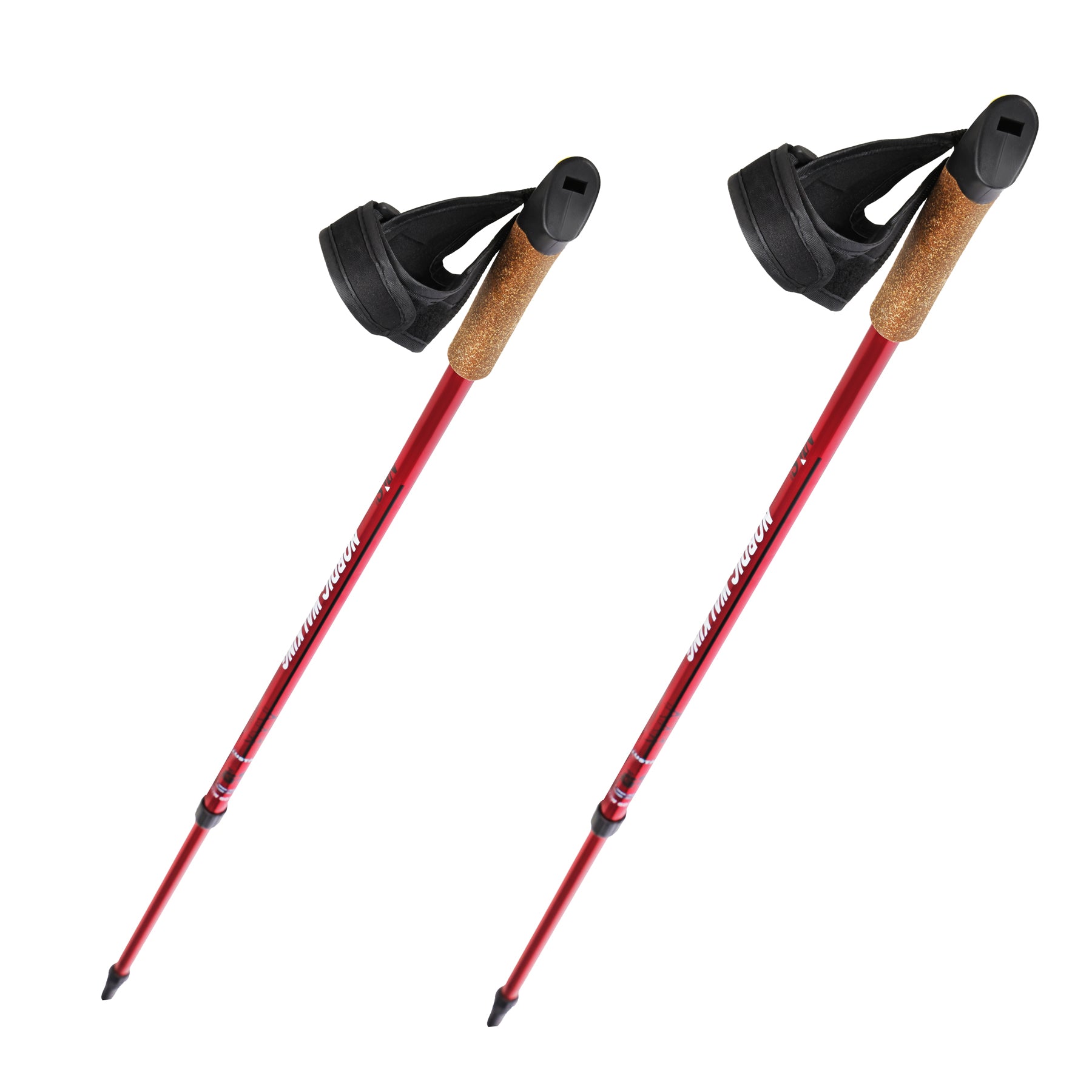 NW607 RED NORDIC WALKING POLES NILS