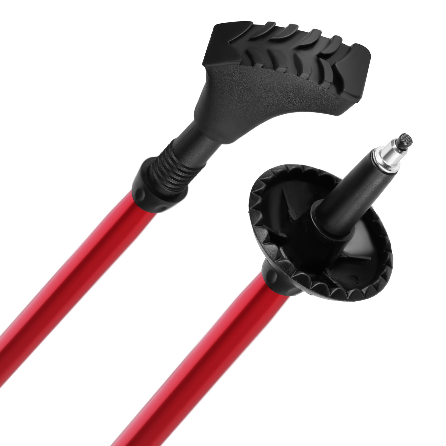 NW607 RED NORDIC WALKING POLES NILS