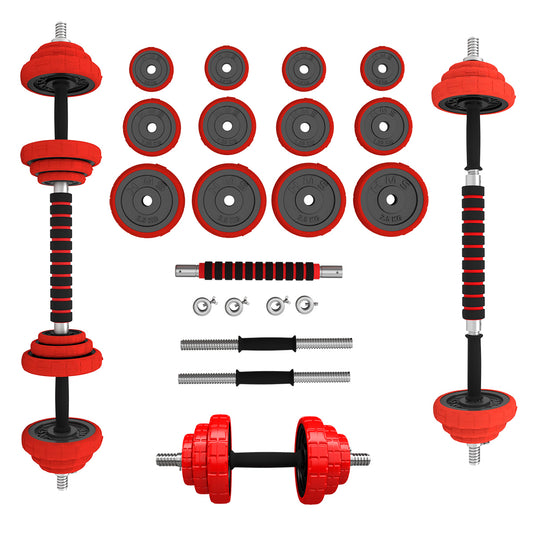 SGGX20 RUBBERIZED ADJUSTABLE DUMBBELLS 20KG HMS