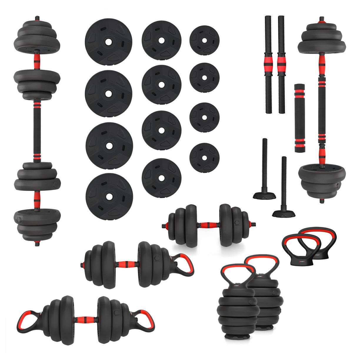 SET DE GREUTATI 20KG HMS SGN120 PRO SET 6IN1
