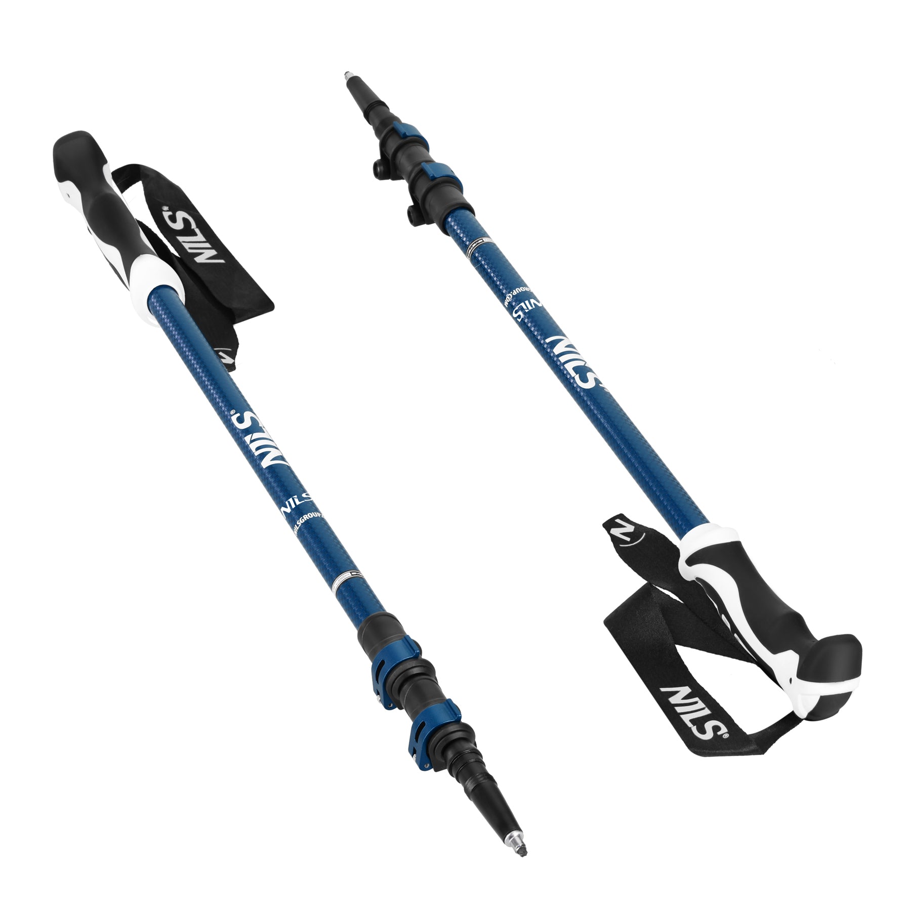 TK8601 BLUE ALU NORDIC WALKING POLES NILS