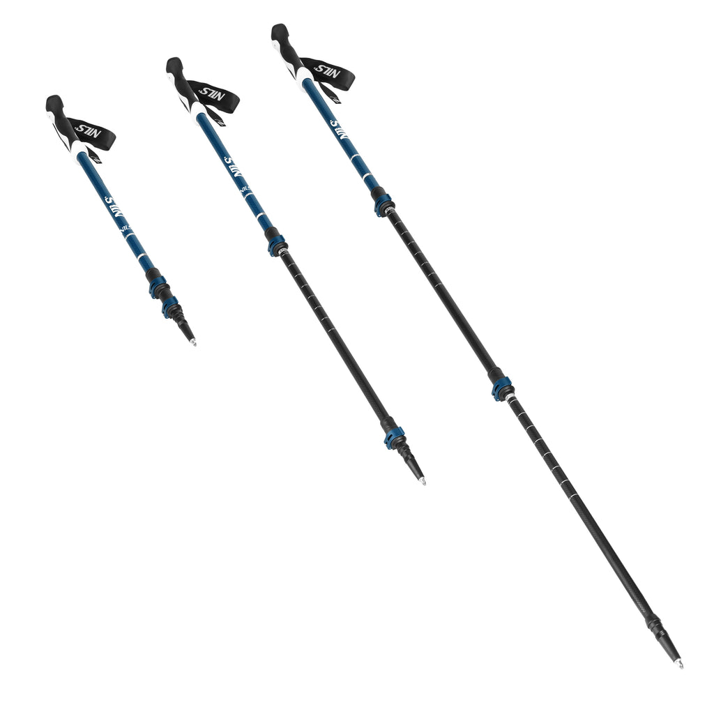 TK8601 BLUE ALU NORDIC WALKING POLES NILS