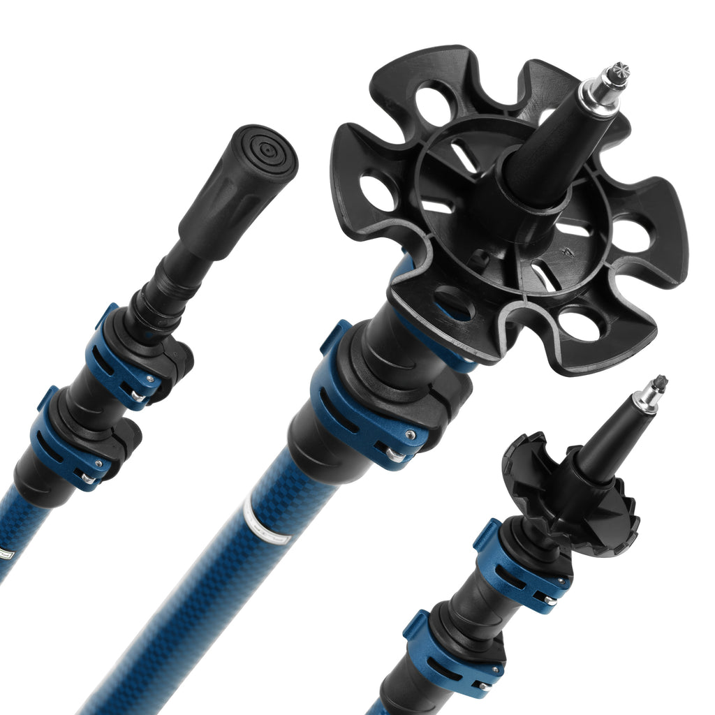 TK8601 BLUE ALU NORDIC WALKING POLES NILS