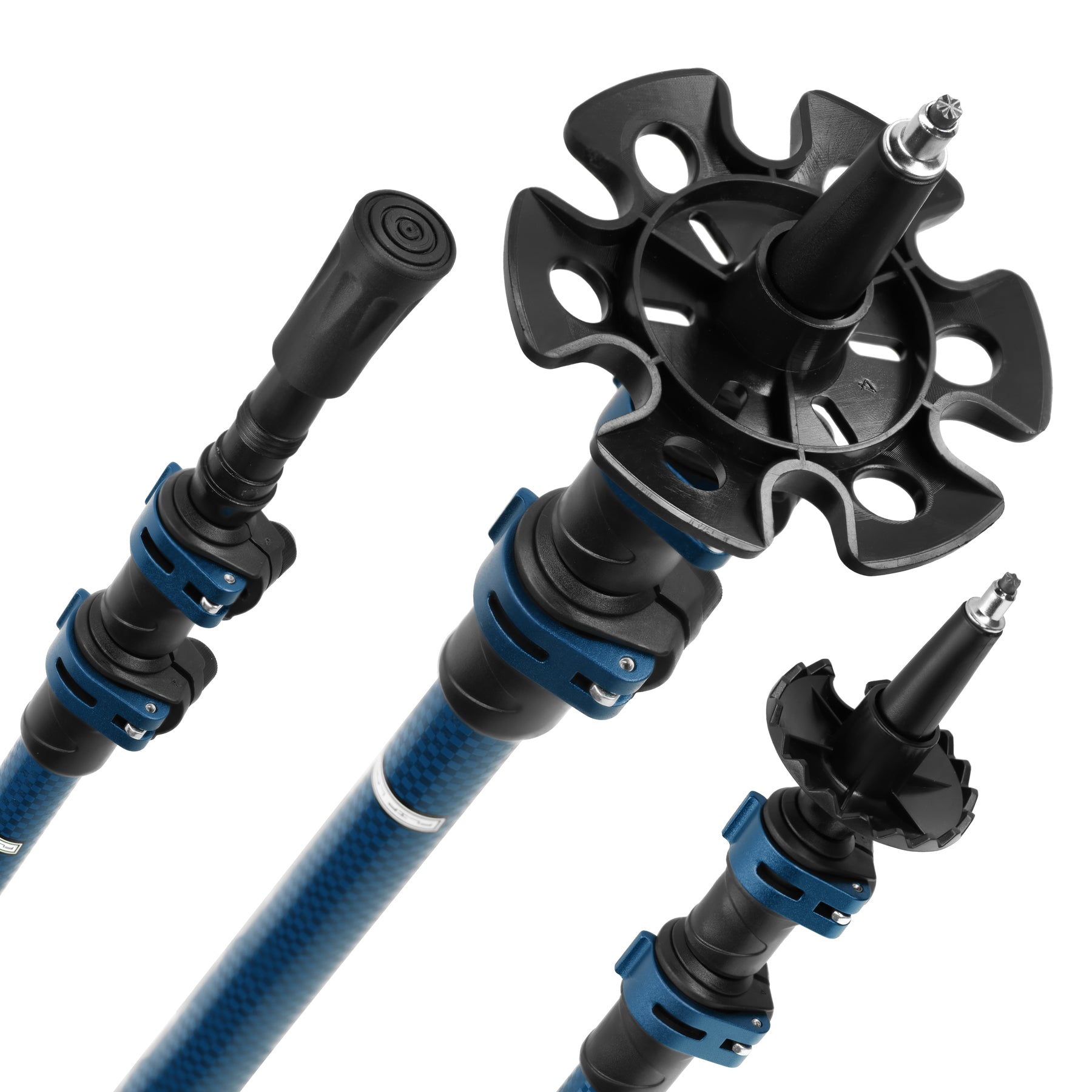 TK8601 BLUE ALU NORDIC WALKING POLES NILS