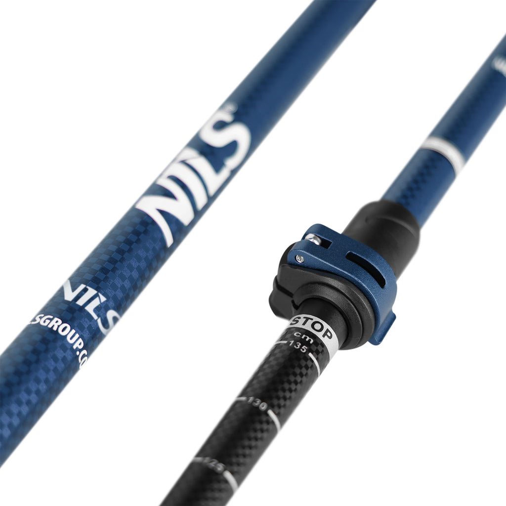 TK8601 BLUE ALU NORDIC WALKING POLES NILS